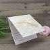 Elegant Invitation Card with Ivory Ribbon Bow Wedding Invitation Customized Greeting Card 